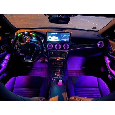 China New Hot Sale Car System Upgrade 12 Multicolor Ambient Light Color Led Car Decor Atmosphere Interior Light For Mercedes W117 W156 W176 W246 for sale