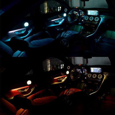 China Multi-color LED Outlet Air Conditioning Turbine Automobile Atmosphere Light Car Interior Ambient Lights For Mercedes-Benz W177 for sale