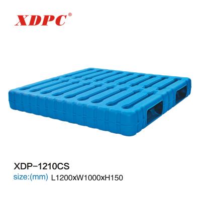 China Wholesale New Double Sided 1210 Double Sided Single Faced Recycled Flatbed Movable Plastic Pallet for sale