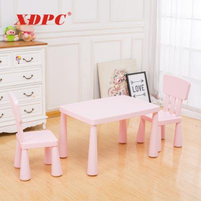 China Cheap Eco-friendly Plastic Kids Activity Party School Bedroom Furniture Tables And Chairs Set For Kids for sale