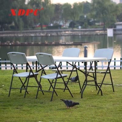 China Bulk Eco-friendly Indian Hot Sales Modern Outdoor Wedding Event Furniture Folding Dining Table With 4 Chairs for sale