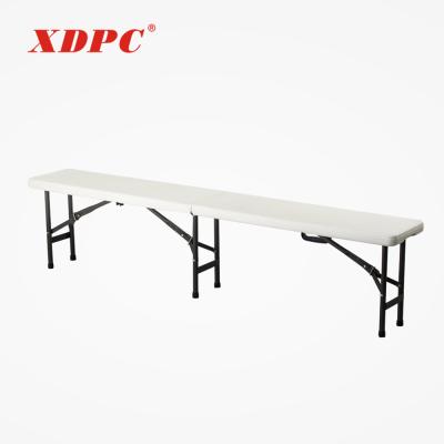 China Eco-friendly Hot Selling Portable White Folding Picnic Camping Dining Bench for sale