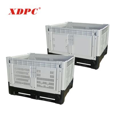 China XDPC 1210 Single Faced Plastic Folded Mesh Pallet Box Container Cage for sale