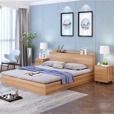 China Environmental Friendly Modern Bed Bedroom Furniture Solid Wood Bed Solid Wood Bed With Drawer for sale