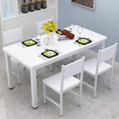 China Restaurant Foldable Traditional Iron And Stainless Steel Multicolor Wooden Dining Table Table And Chair for sale