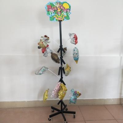 China New custom exhibition floor supermarket rack tree balloon metal display stand for sale