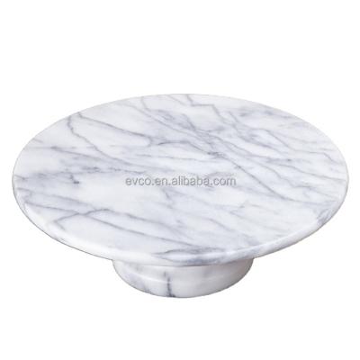 China Sustainable White Marble Cake Stand Cake Table Cake Dessert Stand for sale