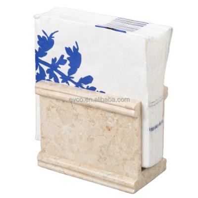 China Modern Pedestal Collection Champagne Marble Table Napkin Holder Napkin Holder For Table for sale