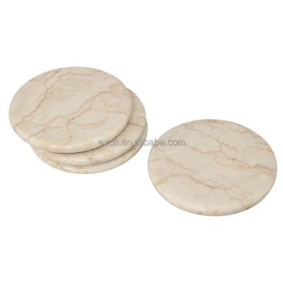 China Viable Set of 4 Champagne Coasters Marble Coasters Coaster Set for Drinking for sale