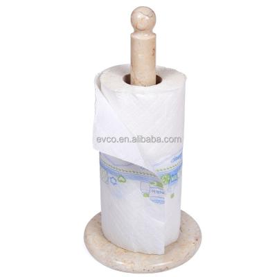 China Modern Natural Champagne Marble Deluxe Upright Paper Napkin Holder for Kitchen for sale