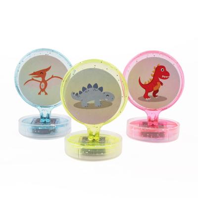 China Low MOQ Hot Selling PP Plastic Funny Cartoon Dinosaur Seal Stamp Promotional Toys For Children for sale