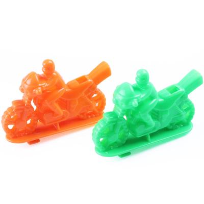 China Hot sale pp whistle shape motorcycle plastic whistle toy kids mini plastic toys for 50mm capsule for sale