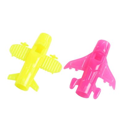 China Mini Airplane PP Shape Plastic Whistle Children's Toy Promotional Cheering Promotional Toys For 45MM Capsule for sale