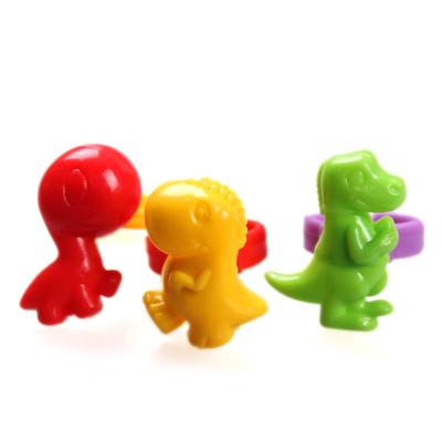 China PP factory free best toys mini dinosaur plastic cheap plastic ring toy for kids candy capsule toys for sale