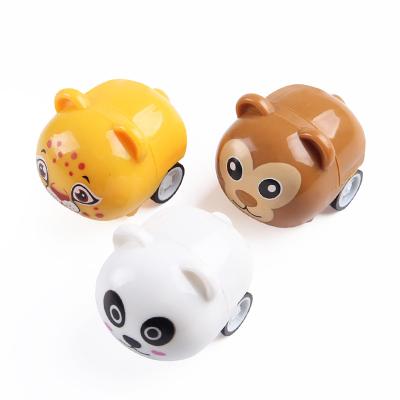 China Wholesale NEW Cute PP Cartoon Animal Pull Back Mini Cars Promotional Toys Kids Cheap Gifts Toy Car for sale