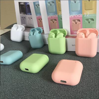 China Wireless Connection Touch Feeling Wireless Sport 5.0 i12 TWS i10 Stereo Wireless Headset Earphone With BT Earbuds i12 for sale