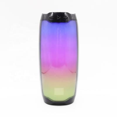 China LED Flashing Light Factory Party Wholesale Party Outdoor High Power Stereo Speaker Bottle Colorful Pulse 4 Bass Portable Speaker for sale