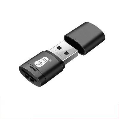 China ABS 2.0 USB Micro SD Card Reader with TF Card Slot Max Support 128GB Memory Card Reader for Computer for sale