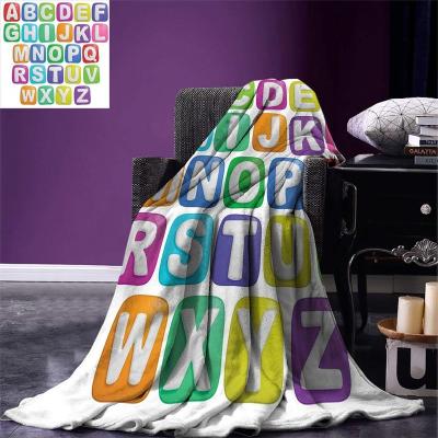 China Anti-Static 100% polyester digital printed flannel fleece soft throw for sale