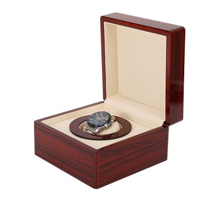 China Handmade Watch Box Organizer Piano With Baking Paint Wood Jewelry Storage Case Men Top Than Glass Watches Display Boxes for sale