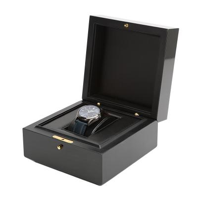 China Handmade Watch Box Organizer Piano With Baking Paint Wood Jewelry Storage Case Men Top Than Glass Watches Display Boxes for sale