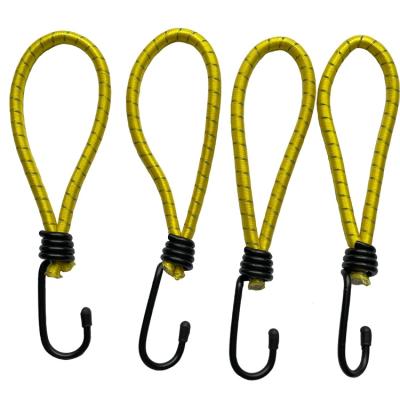 China Bungee.elastic wholesale high quality customizable nylon bungee cord 0.66feet 1/4inch with hook for sale