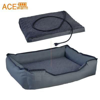 China Pet Heater Heating Beds For Large Dogs Orthopedic Dog Bed Sofa Memory Foam Washable Dog Bed For USA, AU, EU, UK Market for sale