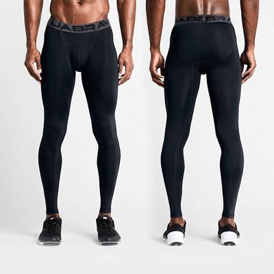 China Gym High Waisted Gaiters Men Running Pants Breathable High Quality Quick Dry Fitness Sportswear for sale