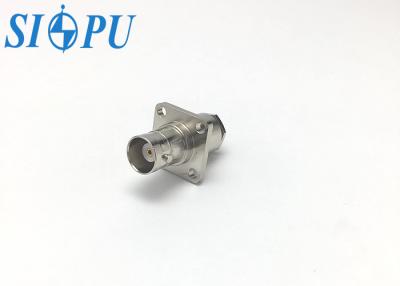 China RF Coaxial BNC Female Connectors Flange Mounted For RG 316/U Cable for sale