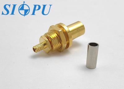 China SMB Female Threaded Mount RF Connector For RG 316/U Cable for sale