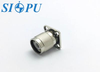 China Male RF Coaxial TNC Connectors Flange Mounted Straight Type for sale