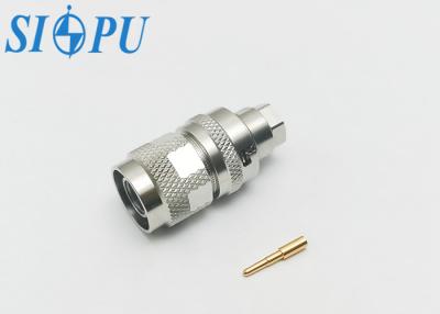 China Conector coaxial RF de auto-bloqueio TNC Plug para cabo RG 142B/U à venda