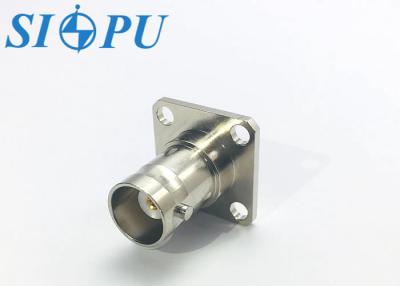 China Flange Mount RF Coaxial Female BNC Connector for 2# Semi Rigid / Semi Flexible Cable for sale