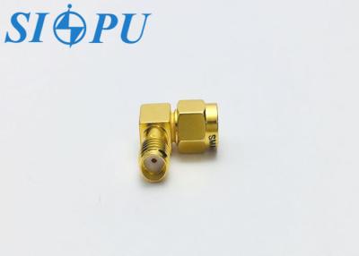 China SMA Male To SMA Female Angled RF Coax Adapter Right Angle Type for sale