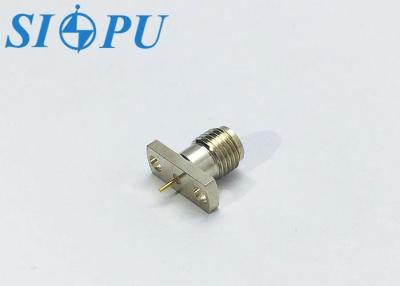 China Microstrip Female RF Sma Coax Connector Flange Mounted for sale