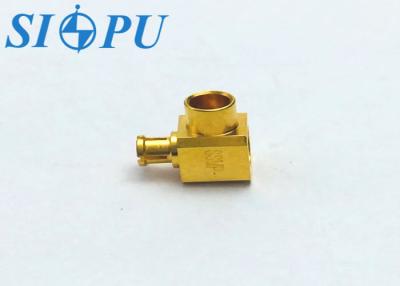 China SSMP Female Angled RF Coaxial Connector Mate CXN3506 Cable for sale