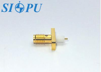 China Microstrip RF Coaxial SSMA Connector Female Flange Mounted for sale