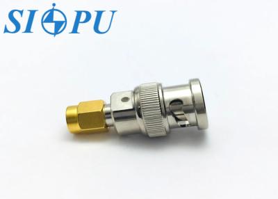 China BNC Male To SMA Male RF Coaxial Adapter With PTEE Insulating Medium for sale