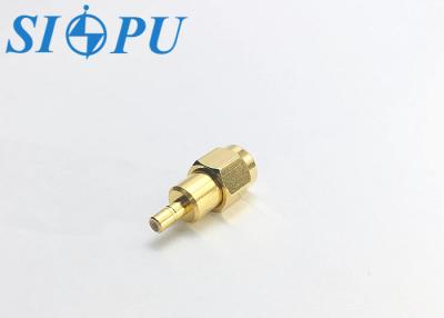 China SMA Male To SSMB Male RF Coaxial Adapter Brass Gold Plated SMA(J)-SSMB-(J) for sale