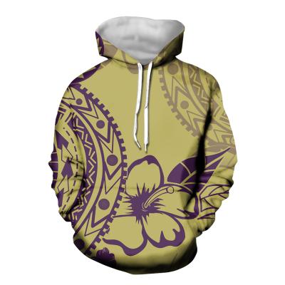 China Anti-Wrinkle Sweaters Women Hoodie Hibiscus Polynesia Pattern Copy Customized Women's Hoodies 2021 Wholesale Custom Women Hoodies for sale