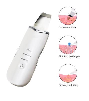 China Beauty Equipment Ultrasonic Skin Scrubber Private Label OEM ODM Dropshipping Dead Skin Peeling Dead Scrubber for sale