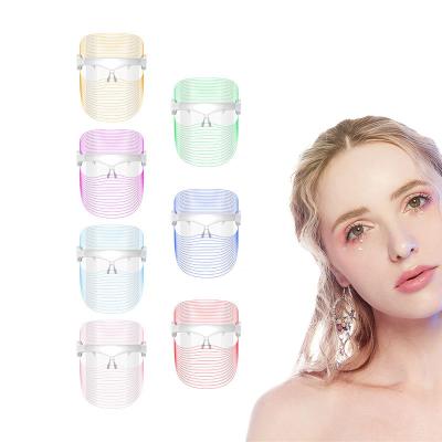 China Pigment Removal Home Use Beauty Equipment LED Facial PDT Mask Lighting 7 Color Therapy Machine Skin Care LED Facial Masks for sale