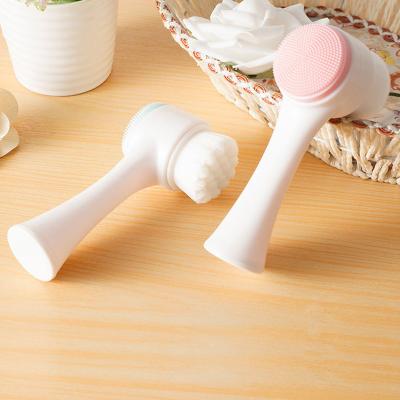 China Acne Treatment Skin Care Beauty Instrument Silicone Facial Sweep Electric Multifunctional Skin Exfoliating Set Facial Brush Cleanser for sale