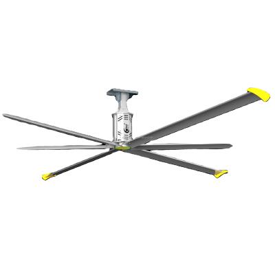 China Warehouse WEIYU 5.5M HVLS Big Fan Gearbox Cooling Hot-selling 18FT Industrial Ceiling Fan With Wholesale Price for sale