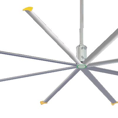 China Warehouse WEIYU 20FT Waterproof 8-Blade AC DC Fan IP56 HVLS Giant Ceiling Fan with CE and RoHS for sale