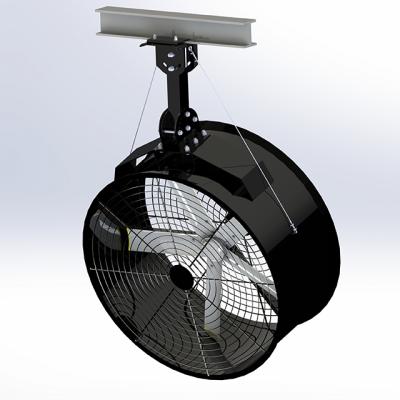 China 33inch Industrial Industrial Warehouse Ventilation Fan High Volume Cooling Ceiling Fan for sale