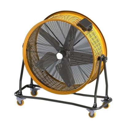 China Greenhouse; Cow House; Big kitchen ; Factory 700MM Industrial Portable Drum Fan 27Inch DC Axial Commercial Fan With Intelligent Controller for sale