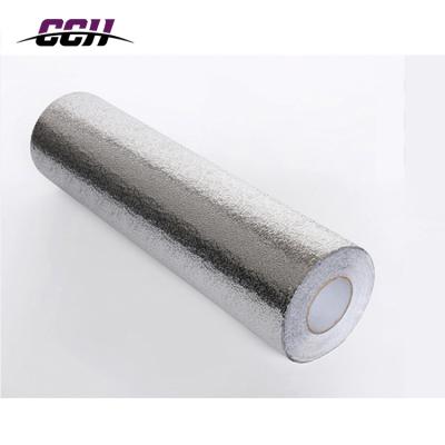 China Self-adhesive Kitchen Use Glue Silver Glue Aluminum Foil Tray Kitchen Use Mat Self Adhesive Moisture Proof Mat DIY Anti-Slip Mat for sale