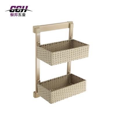 China Wardrobe Wicker Storage Basket Closet Rattan Cane Cleaning Wicker Clothes Storage Sliding Woven Shallow Basket for sale