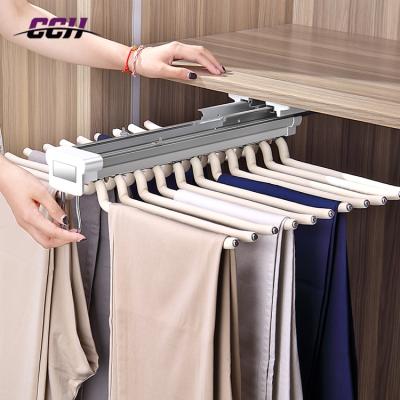 China Non Slip Wardrobe Hanger Pants Pant Closet Rack Suit Coat Slipping Cloth Hangers for sale